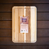 Chopping Board- Large- Grooved- Teak Wood