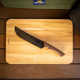 Meat Knife- Churrasco Black- 8"- Wood Handle