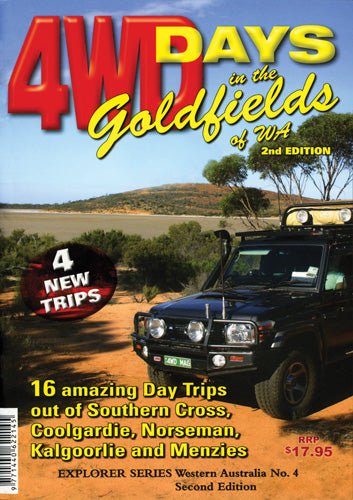 Front cover of the 4WD Days in the Goldfields of WA guidebook by Hema Maps
