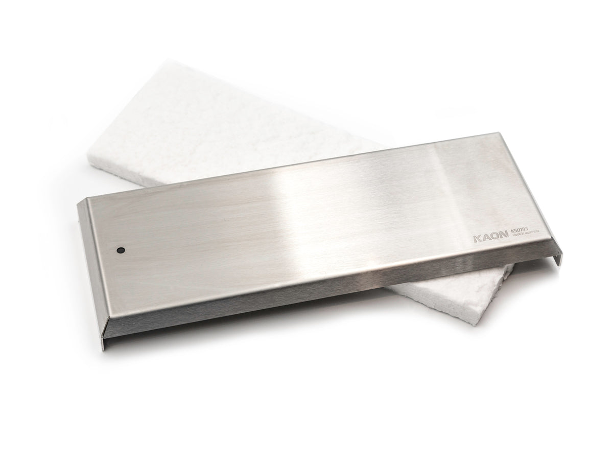 KAON Insulated Oven Door Cover for Travel Buddy 12V Marine Oven — brushed stainless steel