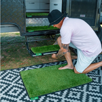 Pull-Out Caravan Step Green