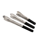 Stainless Steel Tongs- Black