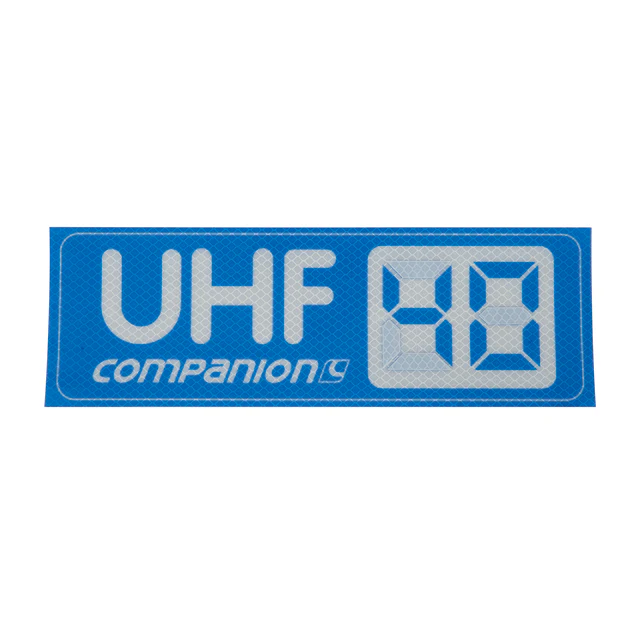Companion Caravan Sticker Uhf Channel - outdoor and adventure gear for Australian 4WD and camping