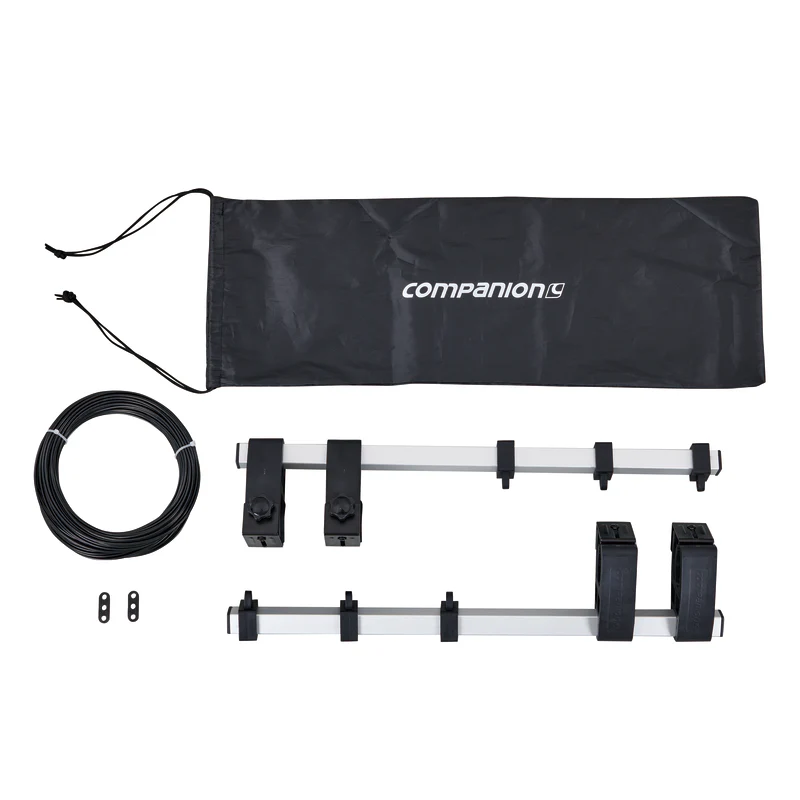 Companion Caravan Awning Clothesline - camping awning for shade and shelter