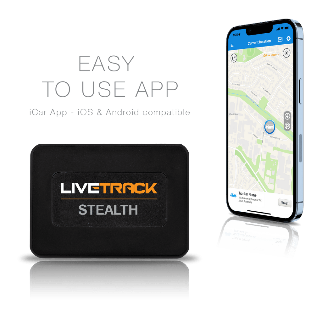 LiveTrack Stealth GPS Tracker — compact covert 4G GPS tracking device