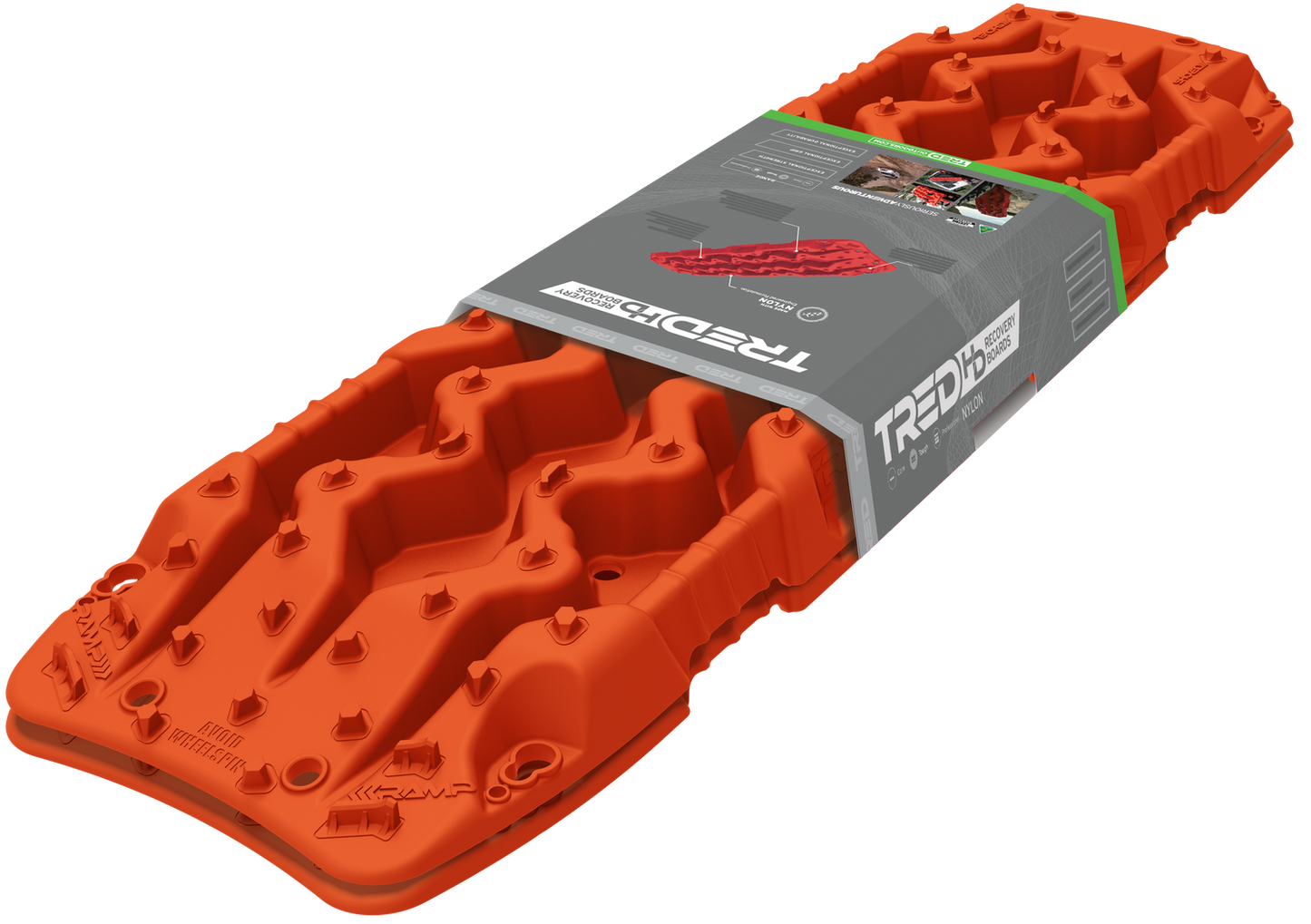 TRED HD Recovery Tracks — isometric view showing tread pattern and build