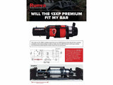 Runva 13XP Premium 12V Winch with Synthetic Rope | Full IP67 Protection